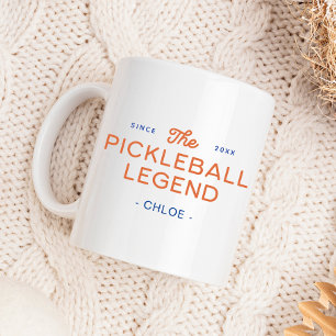 Modern Pickleball Legend Personalized Mug