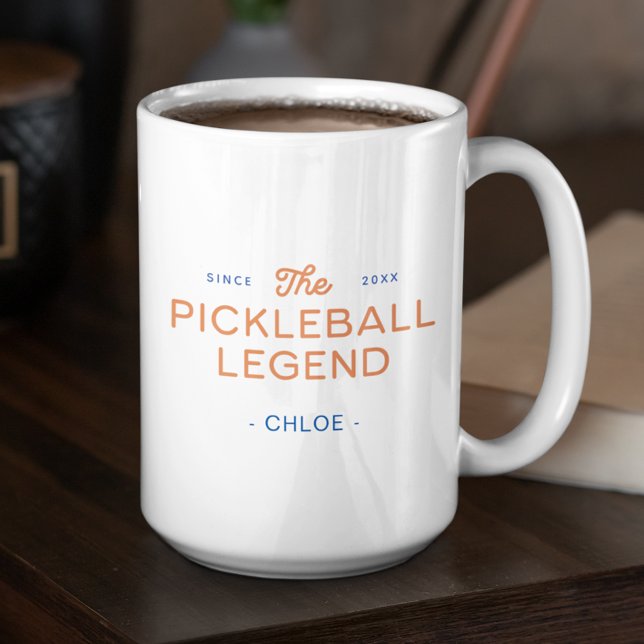 Modern Pickleball Legend Personalized Mug (Creator Uploaded)