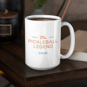 Modern Pickleball Legend Personalized Mug