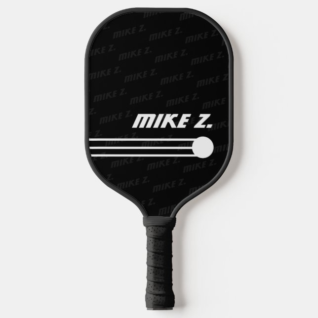 Modern PickleBall Player Pattern Name Paddle (Front)