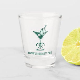 Modern Pickleball & Prosecco Bachelorette Weekend Shot Glass