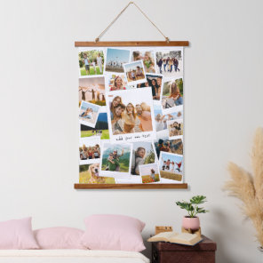 Modern Picture Scrapbook Photo Collage Hanging Tapestry