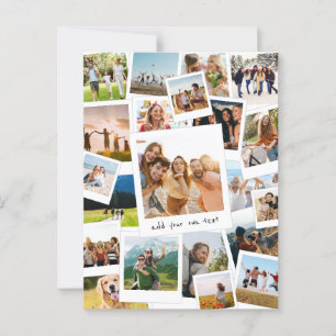 Modern Picture Scrapbook Photo Collage Postcard