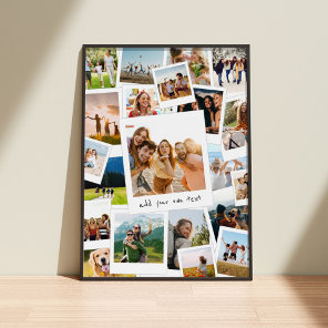 Modern Picture Scrapbook Photo Collage Poster