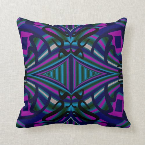 Modern Pillow-Home-Navy/Black/White/Pink/Blue/Aqua Throw Pillow