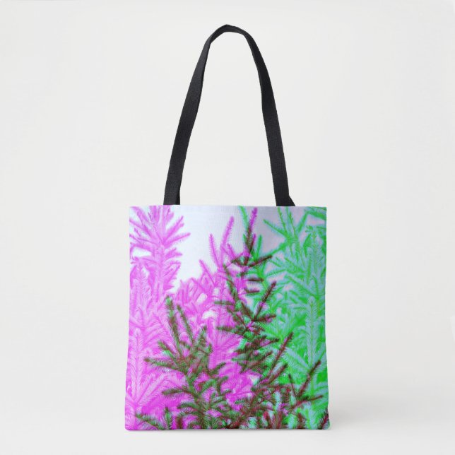Modern Pine Trees Abstract Art Tote Bag (Front)