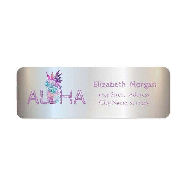 Modern Pineapple, Aloha ‚Silver Label (Front)