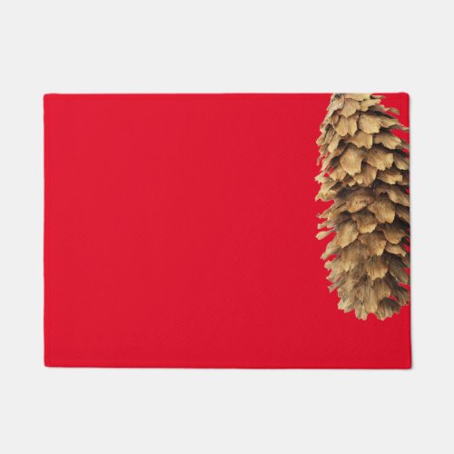 Modern pinecone doormat
