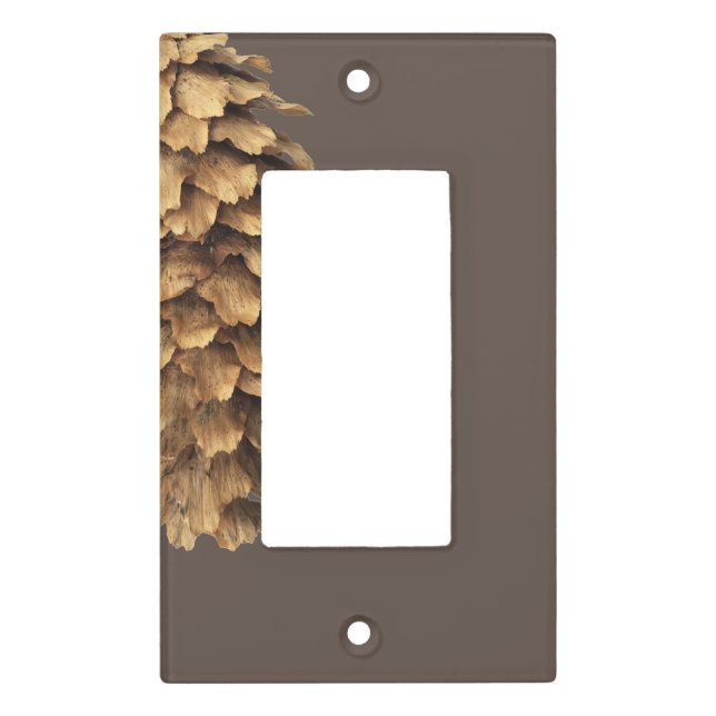 Modern pinecone light switch cover (Front)