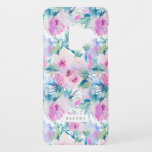 Modern pink and blue flowers collage pattern Case-Mate samsung galaxy s9 case<br><div class="desc">Modern trendy pastel pink and blue-green tones flowers collage.</div>