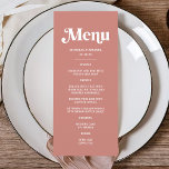 Modern Pink and Burgundy Wedding Theme Menu<br><div class="desc">Our Dark Red and Pink Wedding Menu is perfect for a pink wedding, offering a stunning blend for any pink wedding theme. Ideal for a Magenta wedding or a dark pink wedding theme, this menu complements a dark red and pink wedding theme beautifully. With shades fitting a deep red wedding...</div>