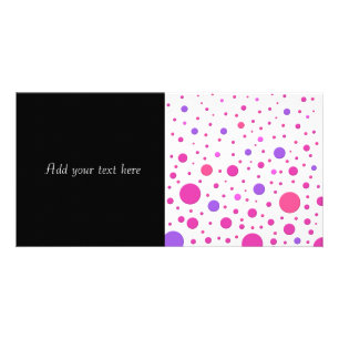 Modern Pink and Purple Random Circles Card