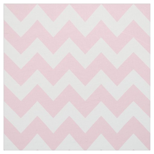 Modern Pink and White Chevron Stripes Pattern Fabric