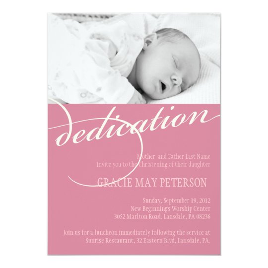 Child Dedication Invitation 1