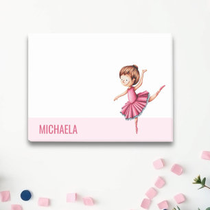 Modern Pink Ballet Dancer Post-it Notes
