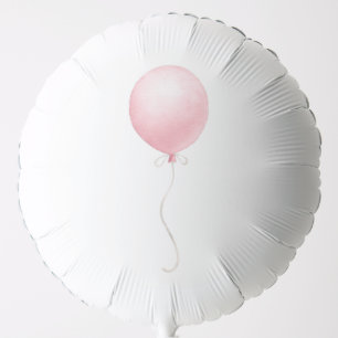 Modern Pink Balloon Girl Baby Shower