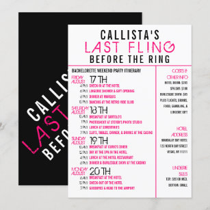 Vegas Bachelorette Party Invitations Zazzle