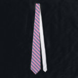Modern Pink & Blue-Gray Stripes Pattern Neck Tie<br><div class="desc">Elegant plain simple modern design large stripes,  blue-gray and pink</div>