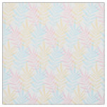 Modern Pink Blue Yellow Watercolor Palm Tree Fabric