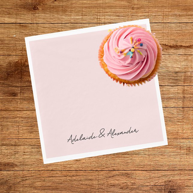 Modern Pink Blush Napkins (Creator Uploaded)