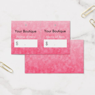 Modern Pink Boutique Hang Tags Soft and Chic