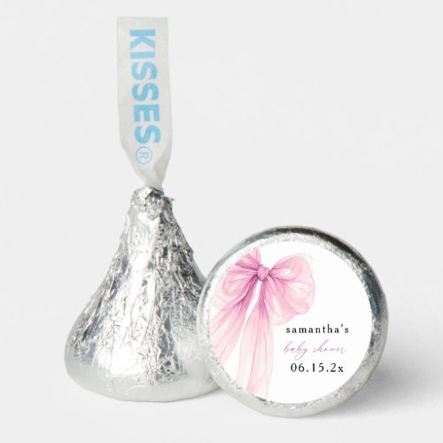 Modern Pink Bow Baby Shower