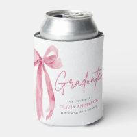 Modern Pink Bow Coquette Graduate Graduation