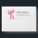 Modern Pink Bow Coquette Graduation Return Address Envelope<br><div class="desc">💌🎀 Modern Pink Bow Coquette Graduation Return Address Envelope 🎀💌 Make your graduation mail extra special with this Modern Pink Bow Coquette Graduation Return Address Envelope! Featuring a delicate pink bow and elegant typography, this envelope adds a chic and feminine touch to your graduation announcements, invitations, or thank-you cards. A...</div>