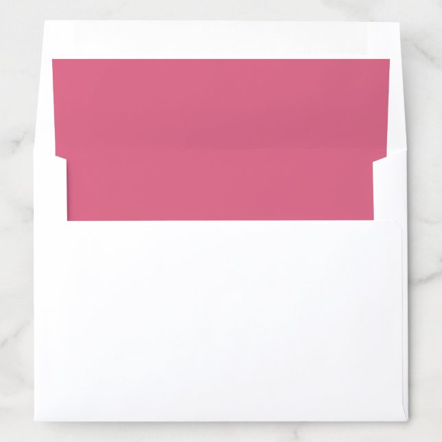 Modern Pink Bow Coquette Graduation Return Address Envelope Liner (In Envelope)