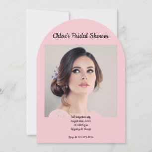 MODERN PINK BRIDAL SHOWER INVITATION