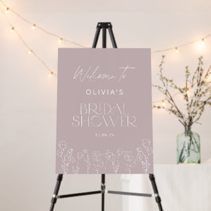 Modern Pink Bridal Shower Welcome Foam Board