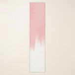 Modern Pink Brush strokes white Design Scarf<br><div class="desc">Minimalist rose gold and white brushstrokes painting abstract art,  filled with faux rose gold foil and white colors paint metallic effects creating a striking contrast,  elegant blush pink and white color block brush paint,  modern style design.</div>