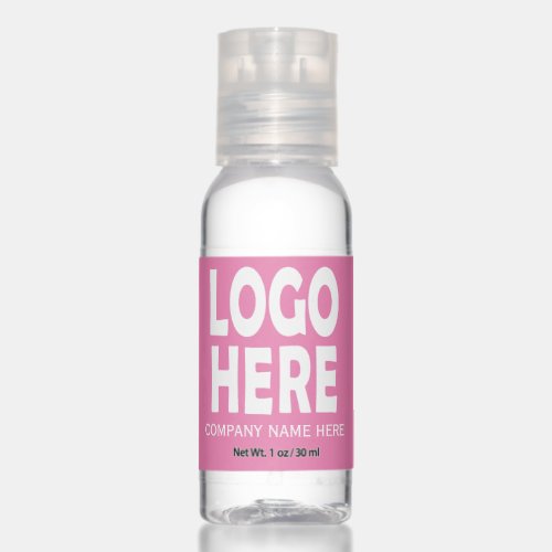 Modern pink business custom logo promotional hand sanitizer