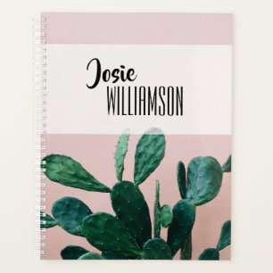 Modern Pink Cactus Planner