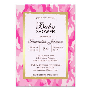 Camo Baby Shower Invitations Zazzle