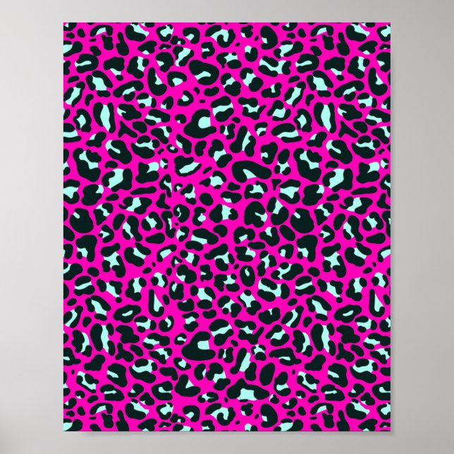 Modern Pink Cheetah Leopard Animal Print (Front)