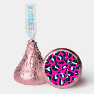 Modern Pink Cheetah Leopard Animal Print Hershey®'s Kisses®