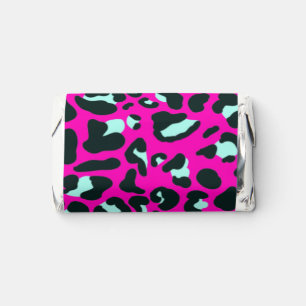 Modern Pink Cheetah Leopard Animal Print Hershey's Miniatures