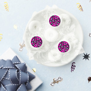 Modern Pink Cheetah Leopard Animal Print Life Saver® Mints