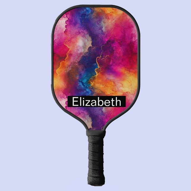 Modern Pink Color Fusion Personalized Pickleball Paddle (Creator Uploaded)