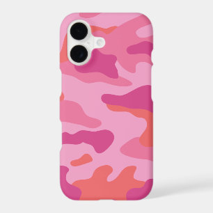 Modern Pink Coral Camouflage iPhone 17 Case
