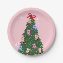 Modern Pink Cowgirl Western Boots Christmas  