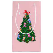 Modern Pink Cowgirl Western Boots Christmas