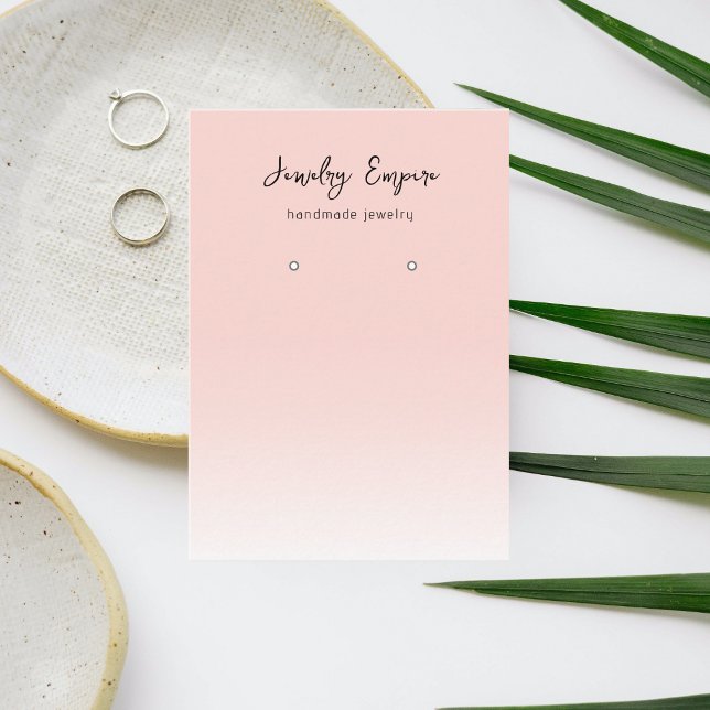 Modern Pink earring holder Business Card (Creator Uploaded)