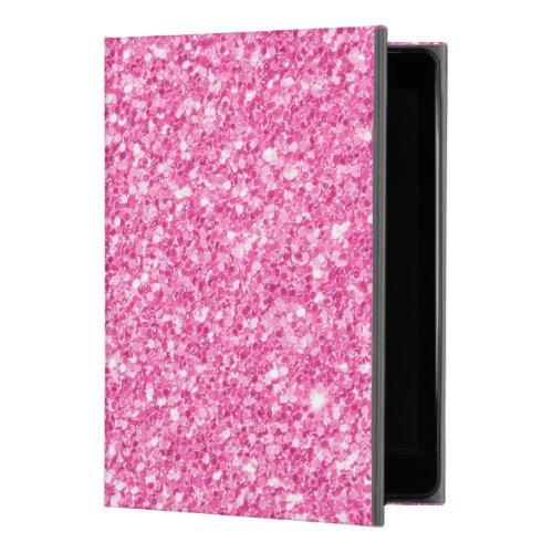 Modern Pink Faux Glitter Background iPad Pro 97 Case