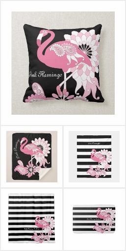 Modern Pink Flamingo Bedroom | Bathroom Decor