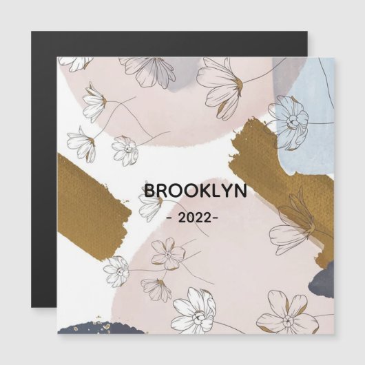 Modern Pink Flowers (Front/Back)