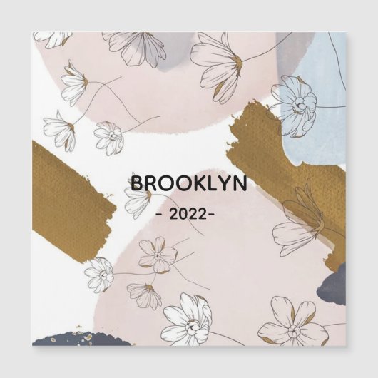 Modern Pink Flowers (Front)