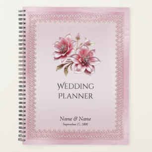 Modern Pink Flowers Planner