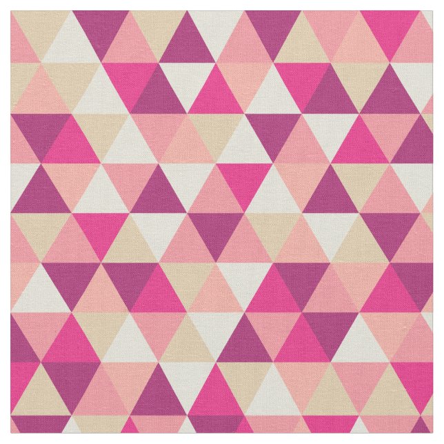 Modern Pink Geometric | Fabric (Close Up)